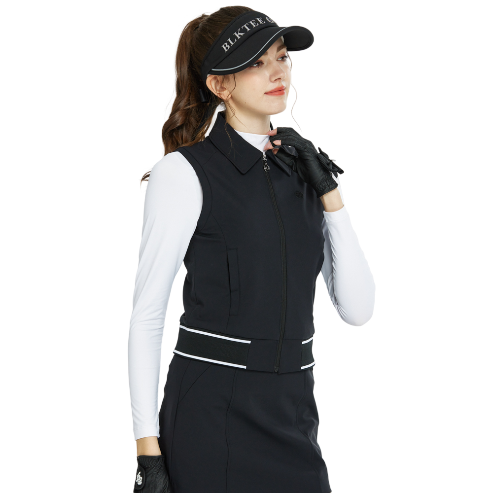 BLKTEE短裝雙層背心(黑)