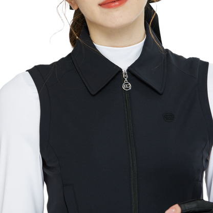 BLKTEE短裝雙層背心(黑)