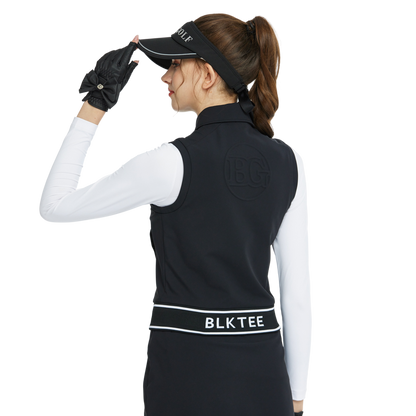 BLKTEE短裝雙層背心(黑)