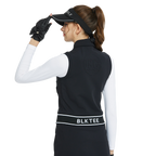 Short-sleeved double-layered vest (black)