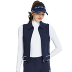 Vest berlapis dua lengan pendek (biru diraja)