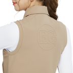 Vest berlapis dua lengan pendek (khaki)
