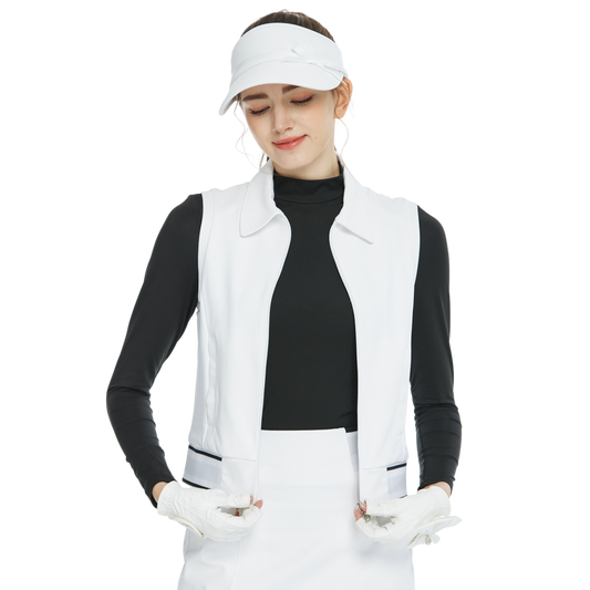 BLKTEE短裝雙層背心(白)