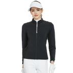 Jaket hangat berus dan berkuilt (hitam)
