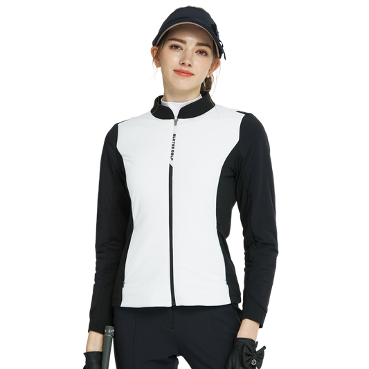 BLKTEE磨毛夾棉保暖外套(白)