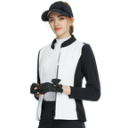 Jaket hangat berlapis kapas berus (putih)