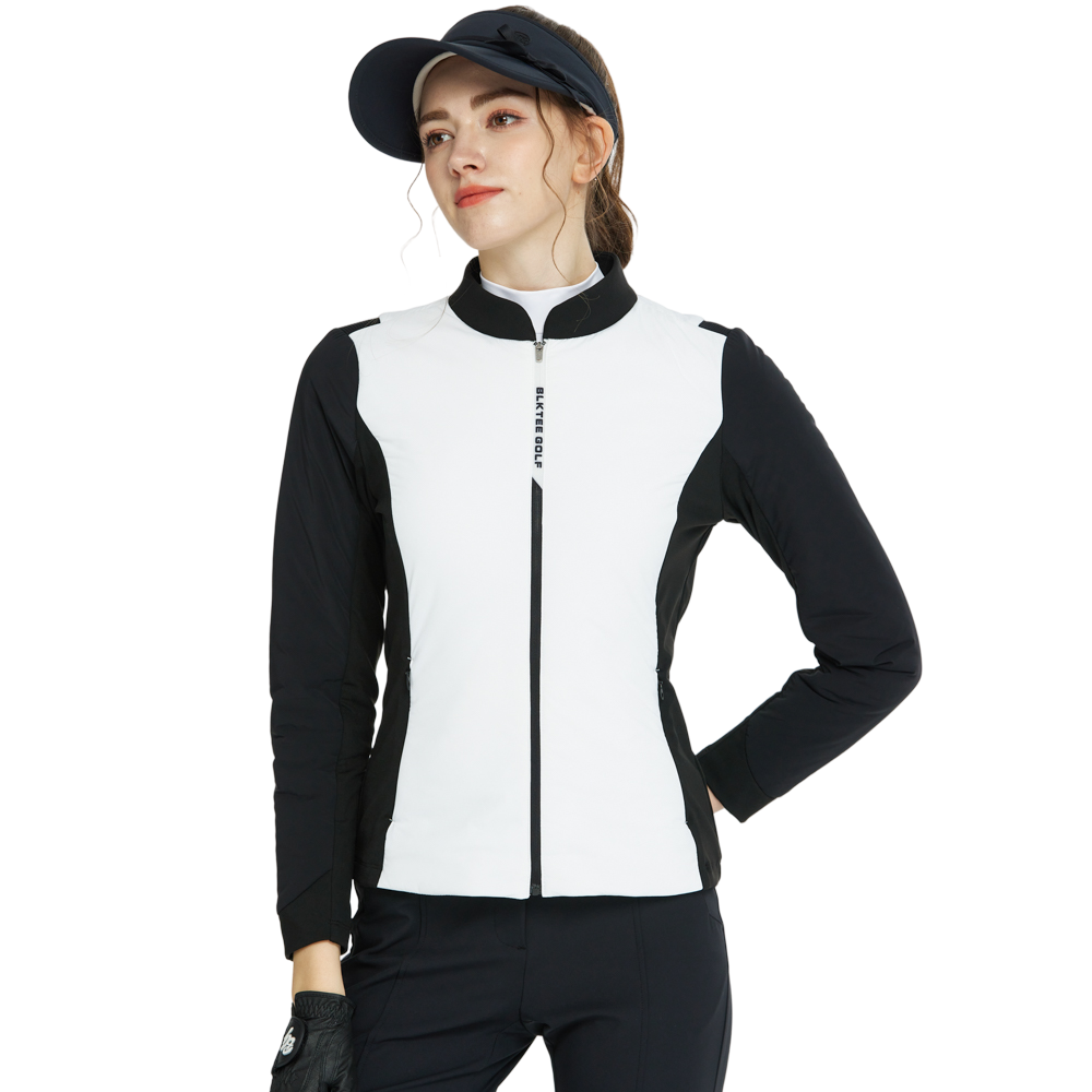 Jaket hangat berlapis kapas berus (putih)