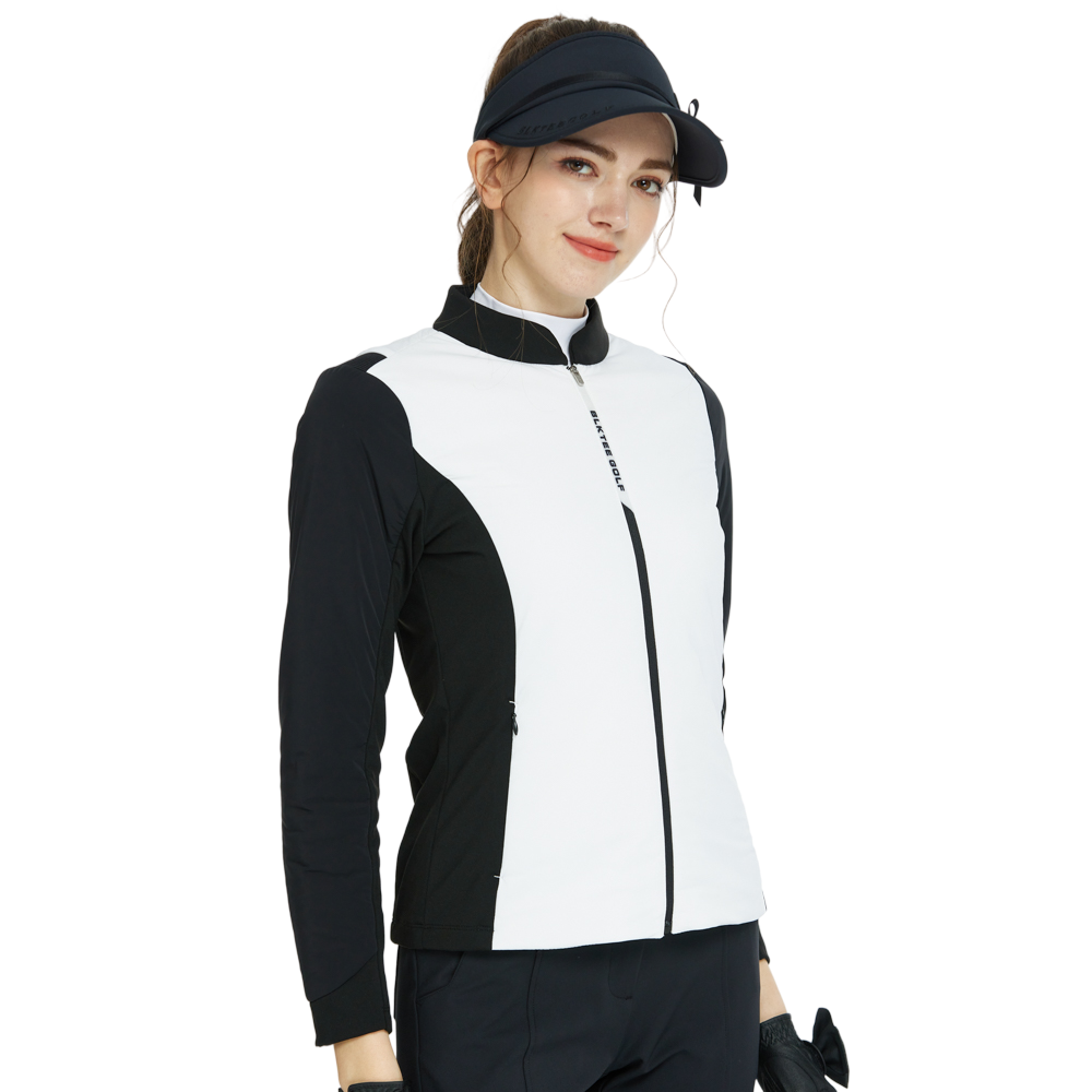 BLKTEE磨毛夾棉保暖外套(白)