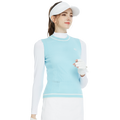 Golf knit crew neck vest (light blue)