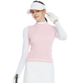 Golf knit crew neck vest (pink)