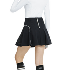 高腰修身花瓣短裙(黑)