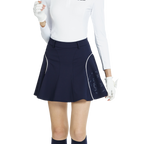 高腰修身花瓣短裙(寶藍)