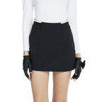 Skirt mini bodycon pinggang elastik (hitam)