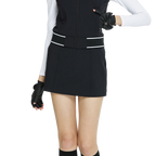 Skirt mini bodycon pinggang elastik (hitam)