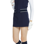 BLKTEE彈性腰圍小包臀短裙(寶藍)