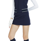 BLKTEE彈性腰圍小包臀短裙(寶藍)