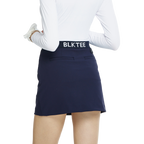 BLKTEE彈性腰圍小包臀短裙(寶藍)