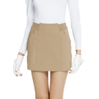 Skirt mini bodycon pinggang elastik (khaki)