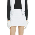 Skirt mini bodycon pinggang elastik (putih)