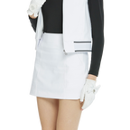 Skirt mini bodycon pinggang elastik (putih)