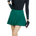 Dry and breathable pleated mini skirt (dark green)