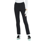 BLKTEE磨毛彈性腰直筒長褲(黑)