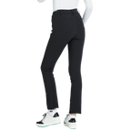 BLKTEE磨毛彈性腰直筒長褲(黑)