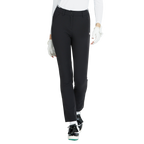 BLKTEE磨毛彈性腰直筒長褲(黑)