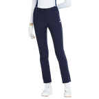 BLKTEE磨毛彈性腰直筒長褲(寶藍)