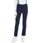 BLKTEE磨毛彈性腰直筒長褲(寶藍)