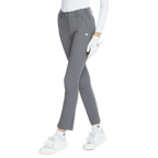 BLKTEE磨毛彈性腰直筒長褲(灰)