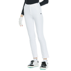 BLKTEE磨毛彈性腰直筒長褲(白)