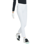 BLKTEE磨毛彈性腰直筒長褲(白)