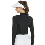 Baju dalam leher bulat lengan panjang (hitam)