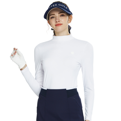 BLKTEE圓領打底長袖衣(白)