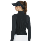 Two-piece vest long-sleeved top (black)