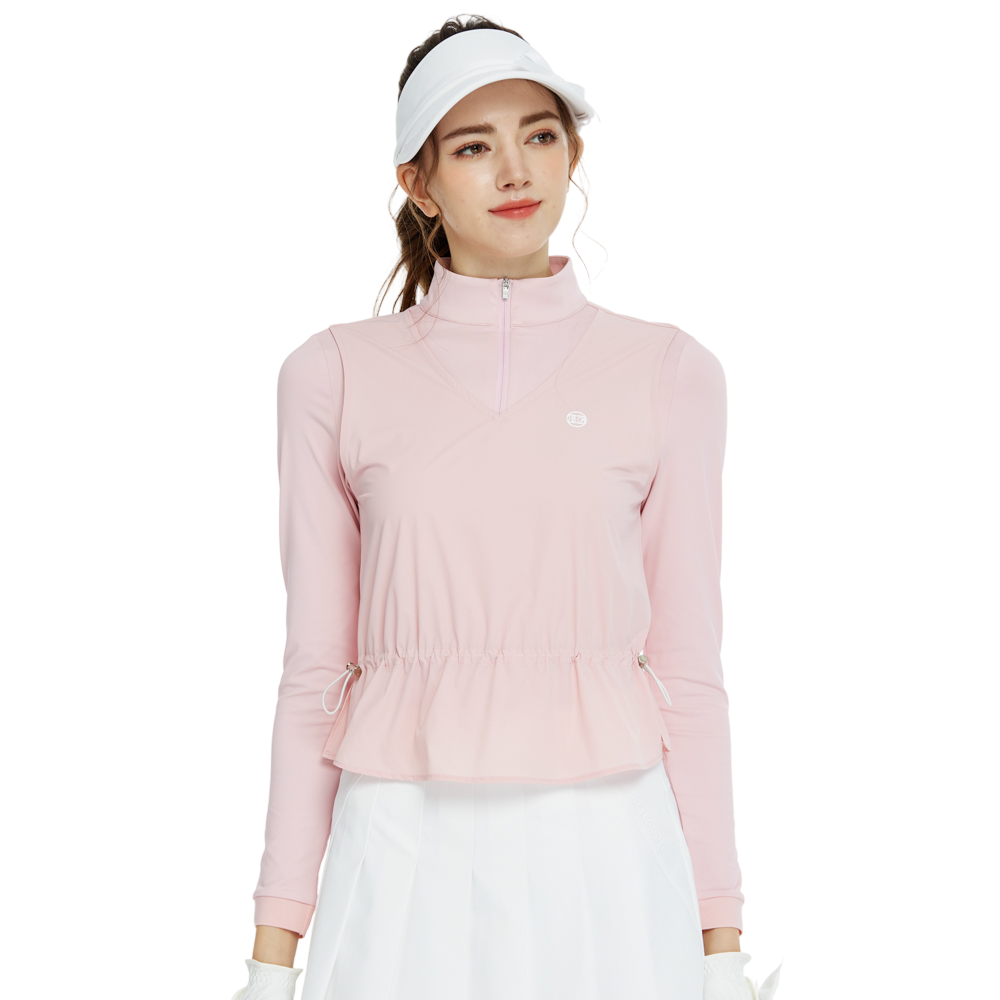 BLKTEE兩件式背心長袖衣(粉紅)