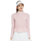 Baju atasan lengan panjang dua helai (merah jambu)