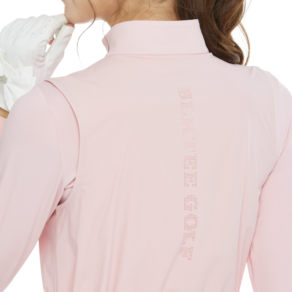 BLKTEE兩件式背心長袖衣(粉紅)