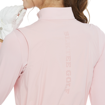 BLKTEE兩件式背心長袖衣(粉紅)