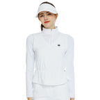 BLKTEE兩件式背心長袖衣(白)