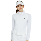 BLKTEE兩件式背心長袖衣(白)