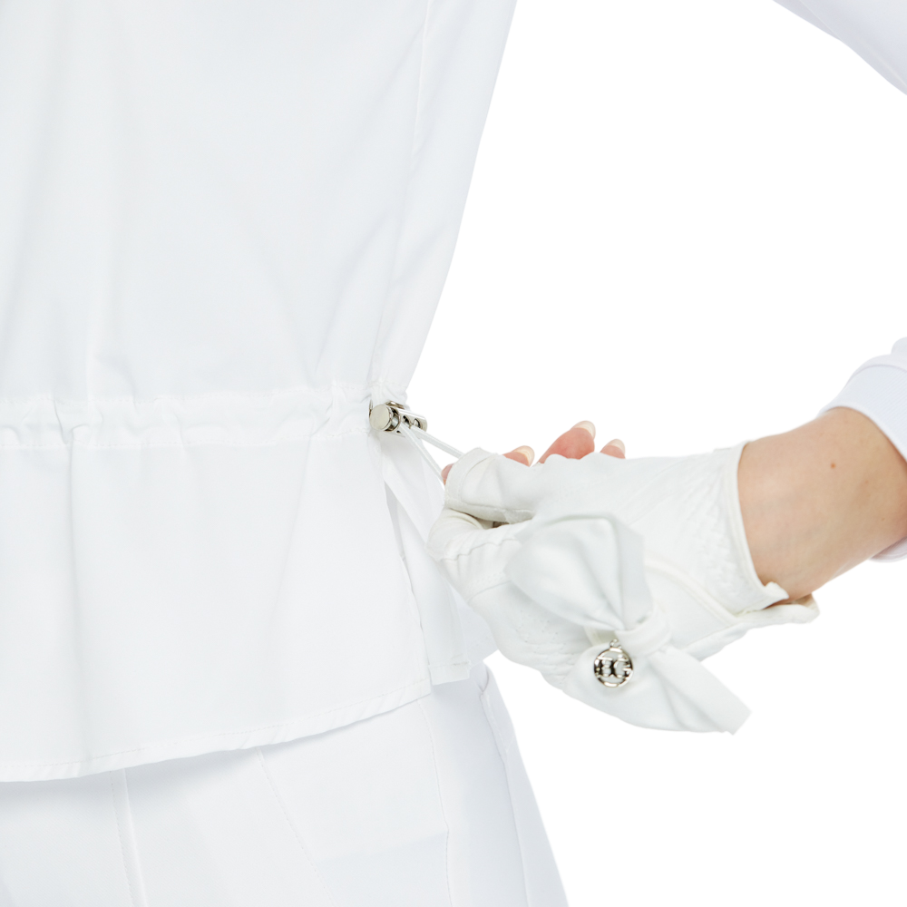 BLKTEE兩件式背心長袖衣(白)