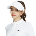 BLKTEE女緞帶中空帽(白)