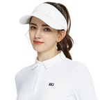 BLKTEE女緞帶中空帽(白)