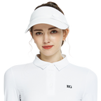 BLKTEE女緞帶中空帽(白)