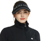 BLKTEE女可拆蝴蝶結中空帽(黑)