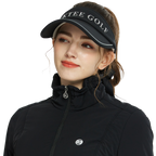 BLKTEE女可拆蝴蝶結中空帽(黑)