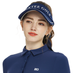 BLKTEE女可拆蝴蝶結中空帽(寶藍)