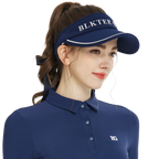 BLKTEE女可拆蝴蝶結中空帽(寶藍)